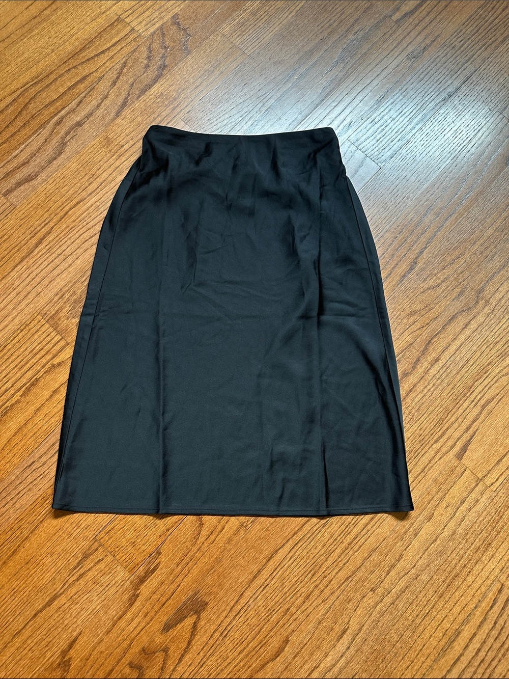 J. Crew Black A-Line Midi Skirt